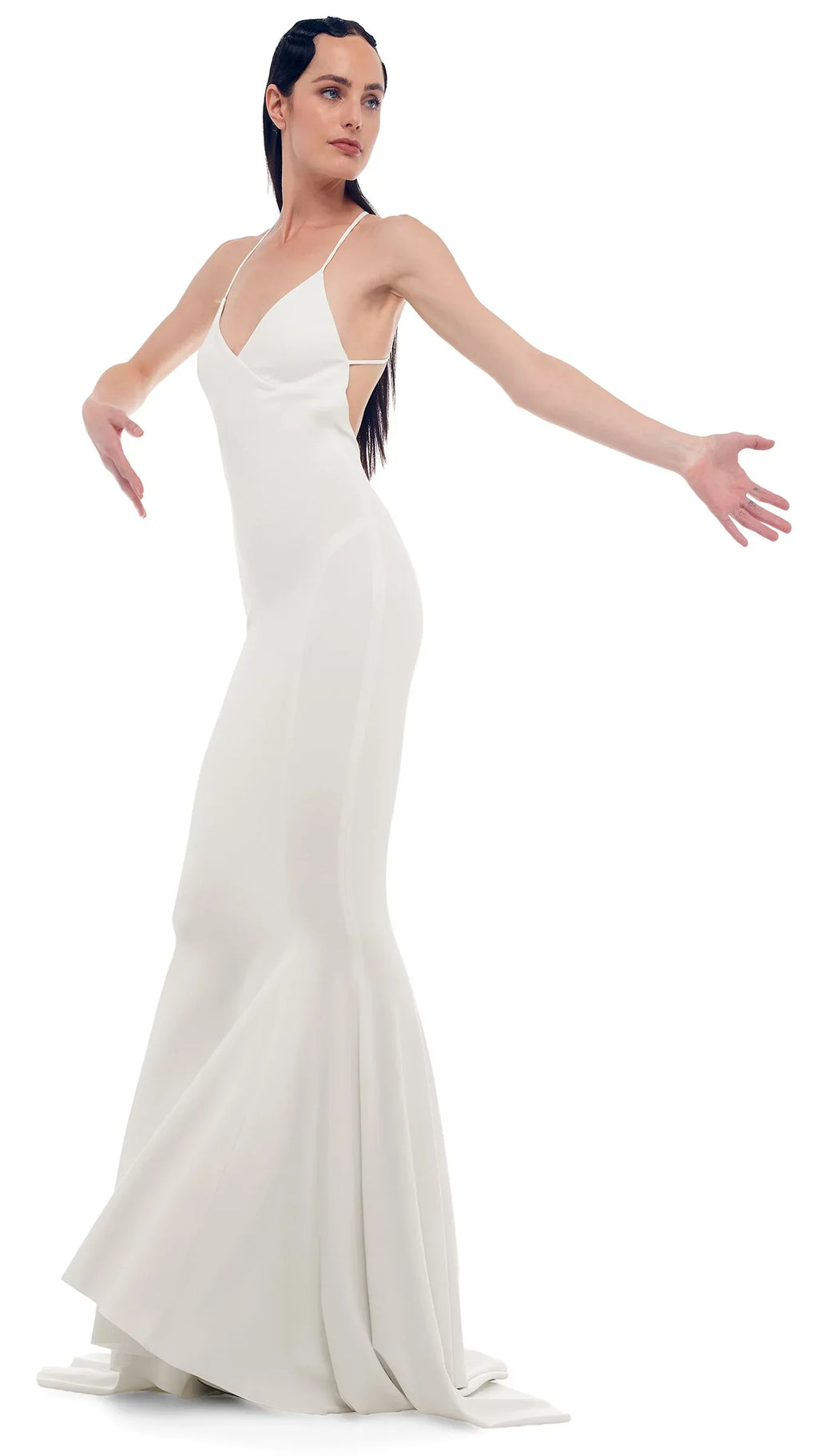 Gown, Mermaid Back Low SNOW US WHITE Kamali Medium/38 Women's Norma