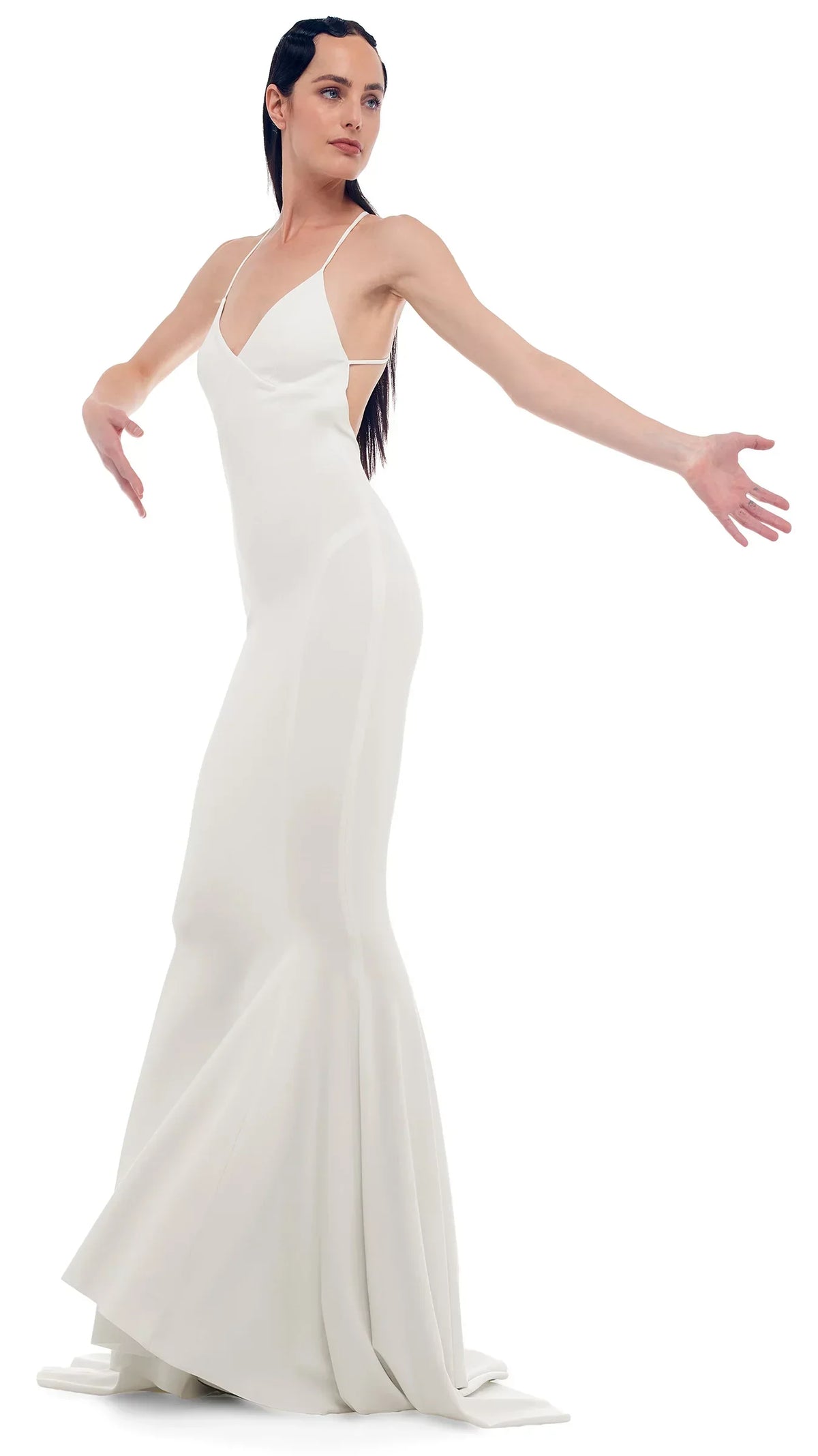 Gown, Mermaid Back Low SNOW US WHITE Kamali Medium/38 Women's Norma