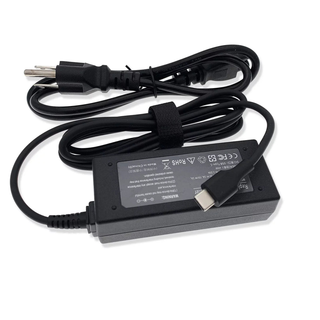 for 7285 AC 7200 7210 7390 Latitude 2-in-1 Type-C Charger Adapter USB Power
