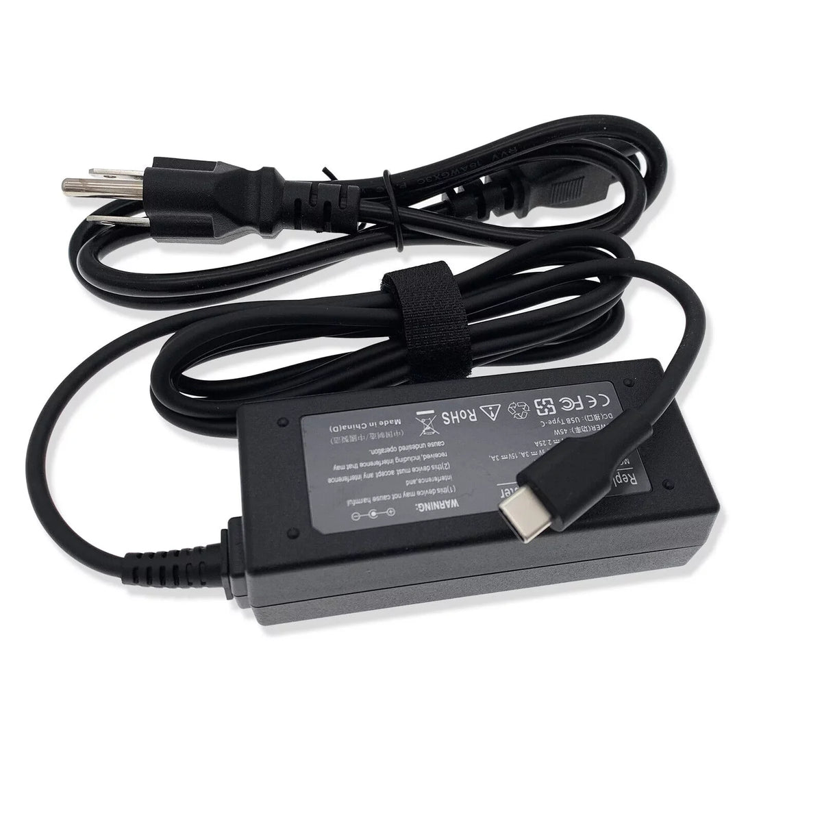 for 7285 AC 7200 7210 7390 Latitude 2-in-1 Type-C Charger Adapter USB Power