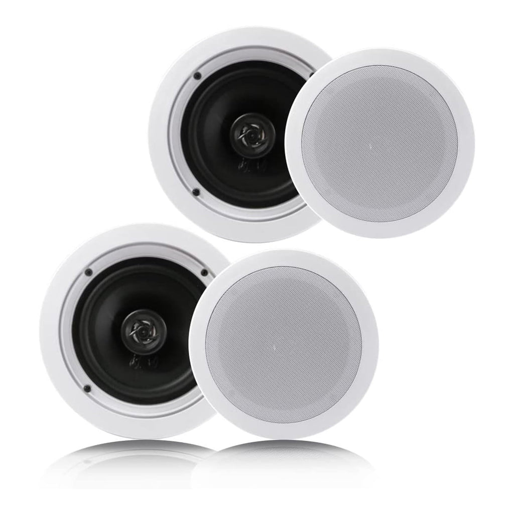 Pairs) System 6.5 Watt 2 Way Inch In Wall (4 Pyle PDIC1661RD Speaker Ceiling 200