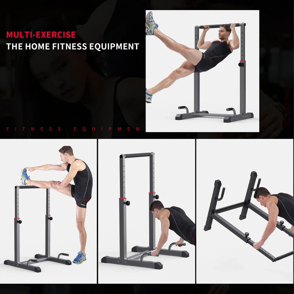 Fitness,Functional 9 Station for Body Workout Adjustable, Bar Z Station Level Heave Dip 1200lbs Bars Set, Parallettes Full Dip ZHICHI Duty