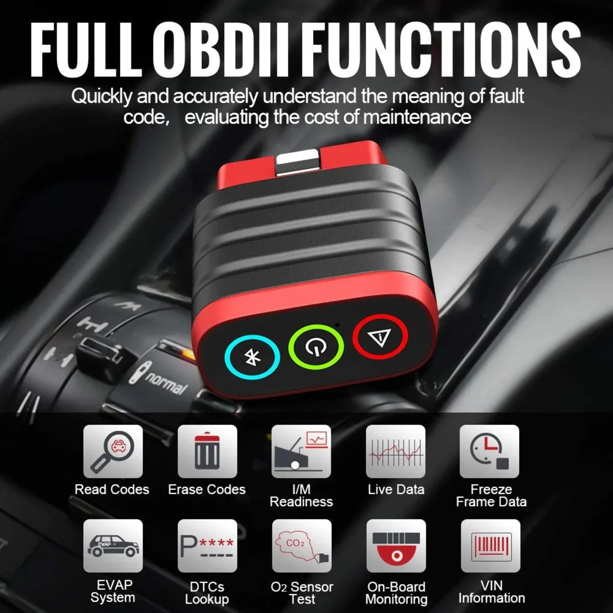 Diagnostic Tool & for for Tool, Android, Fault & Scanner Code Newer THINKDIAG All - THINKCAR Reader Vehicles OE Bluetooth OBD2 Scan Check iOS Full-System MINI Car Scanner & Light 1996 Engine