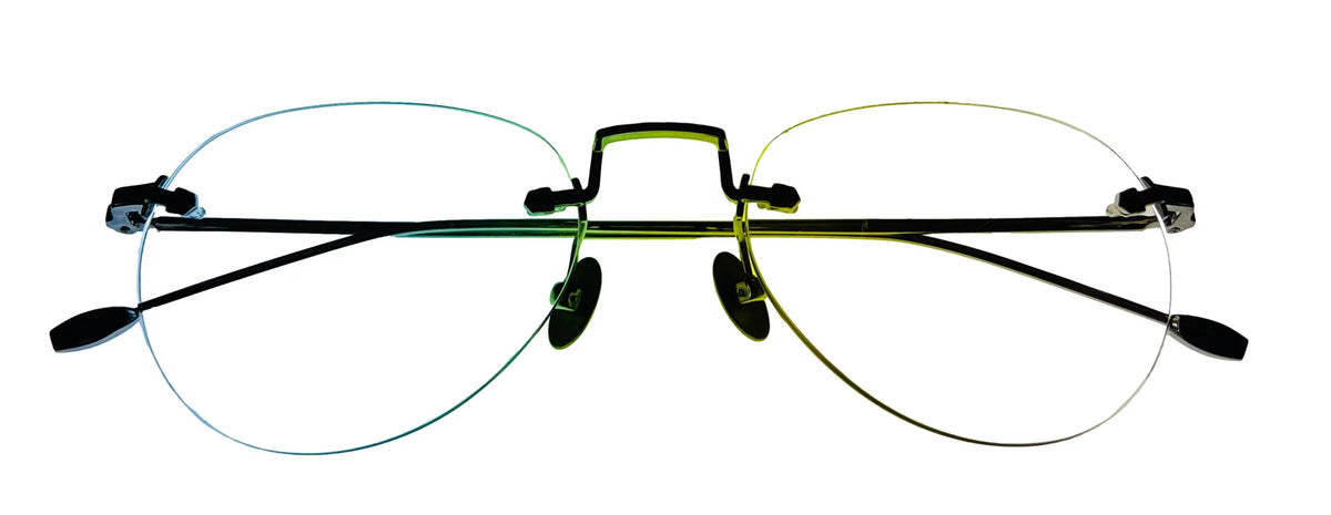 Metal Frame Varvatos Mens Round Rimless Eyewear John 53mm Silver V170.