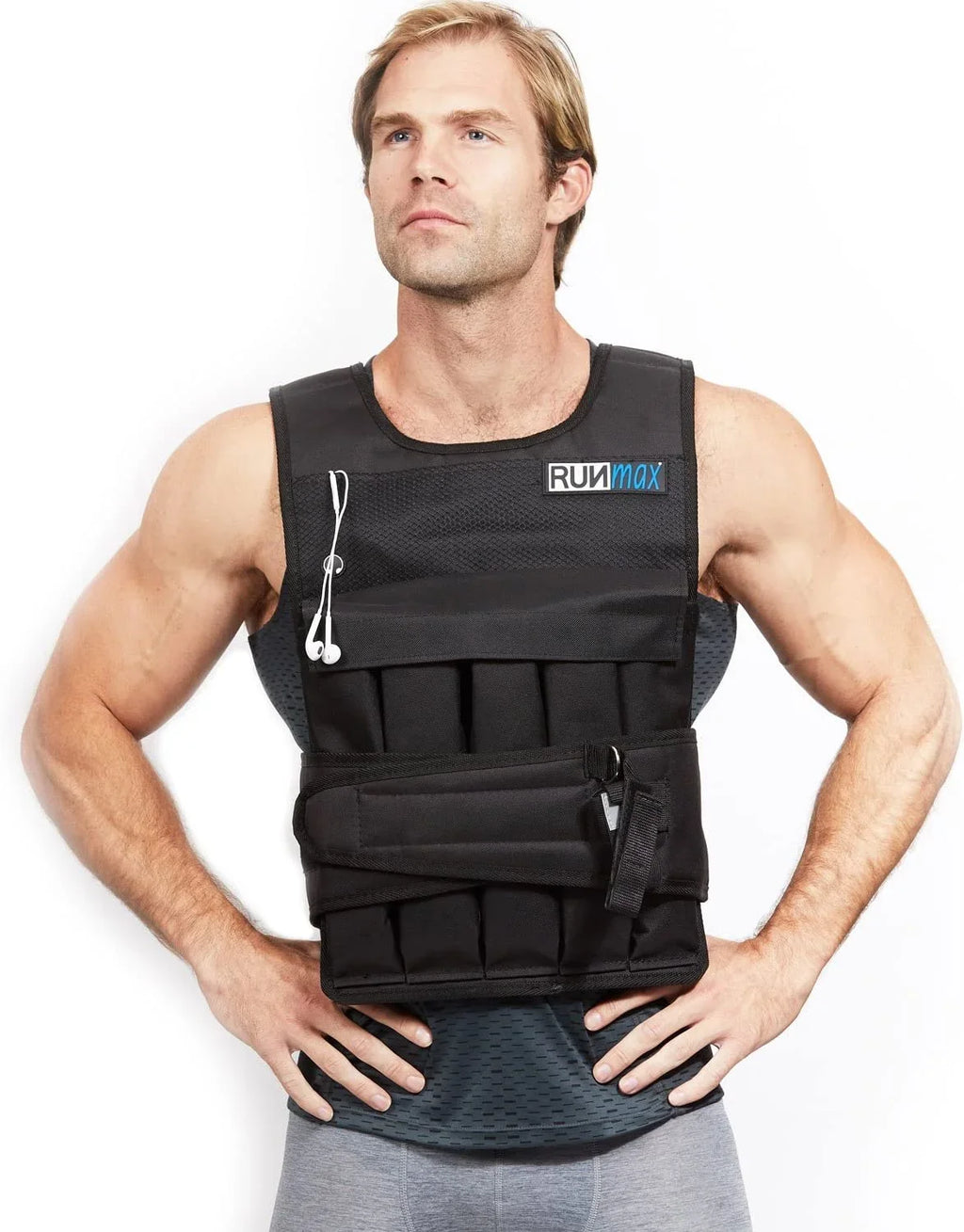 Adjustable W/SHOULDER 20LBS Vest Wtih Shoulder (60LBS For And Weighted Women Option Men Pads - 150LBS PADS)