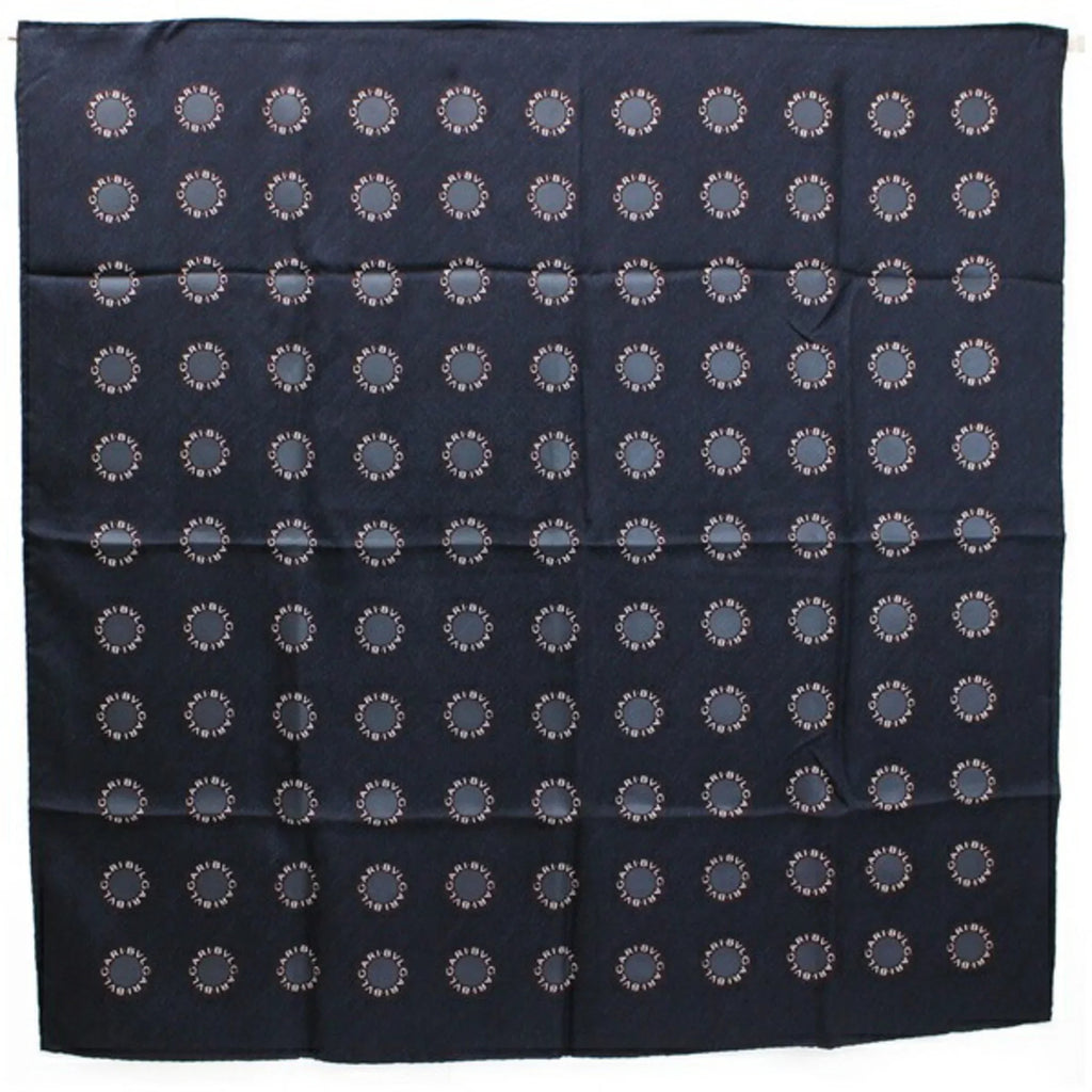muffler Ladies Pre-Owned (Good) silk BVLGARI charcoal gray scarf