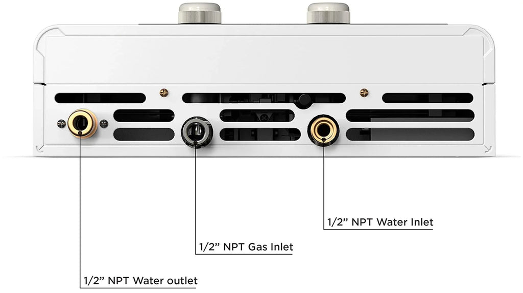 Tankless Natural Indoor Gas Forced liquid FVI12-NG Eccotemp Vent Heater