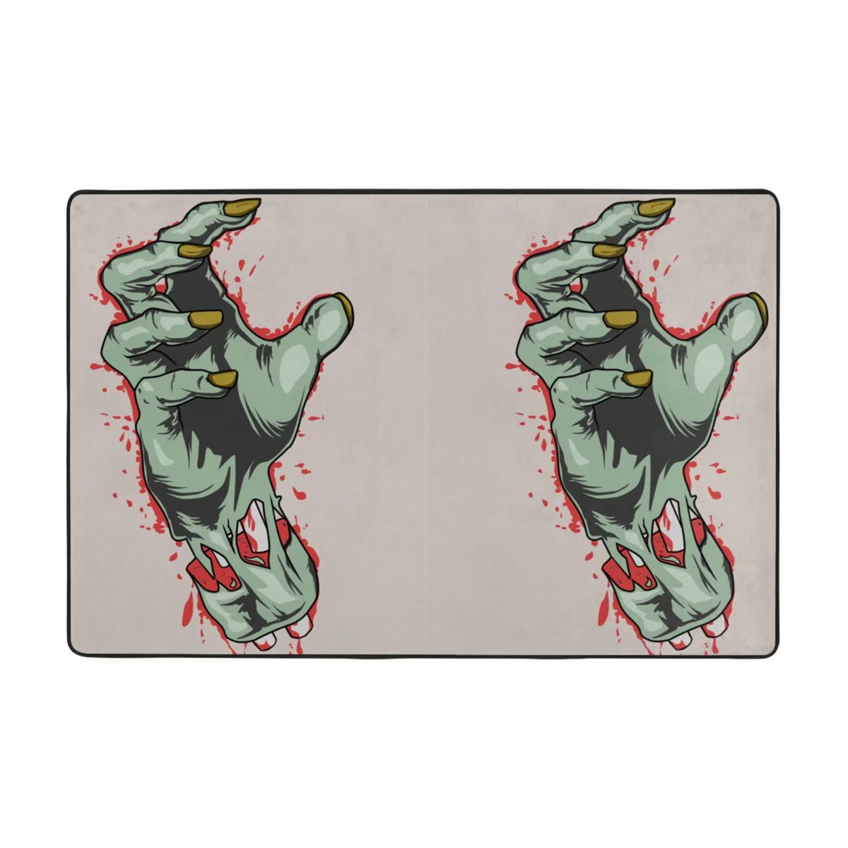 Indoor,72"x48" for Floor Living Rugs Zombie Facecloth Blood Area Mat XMXY exterior Sink Kitchen Entrance, Doormat Hand Room Area Non-slip Horror Rug