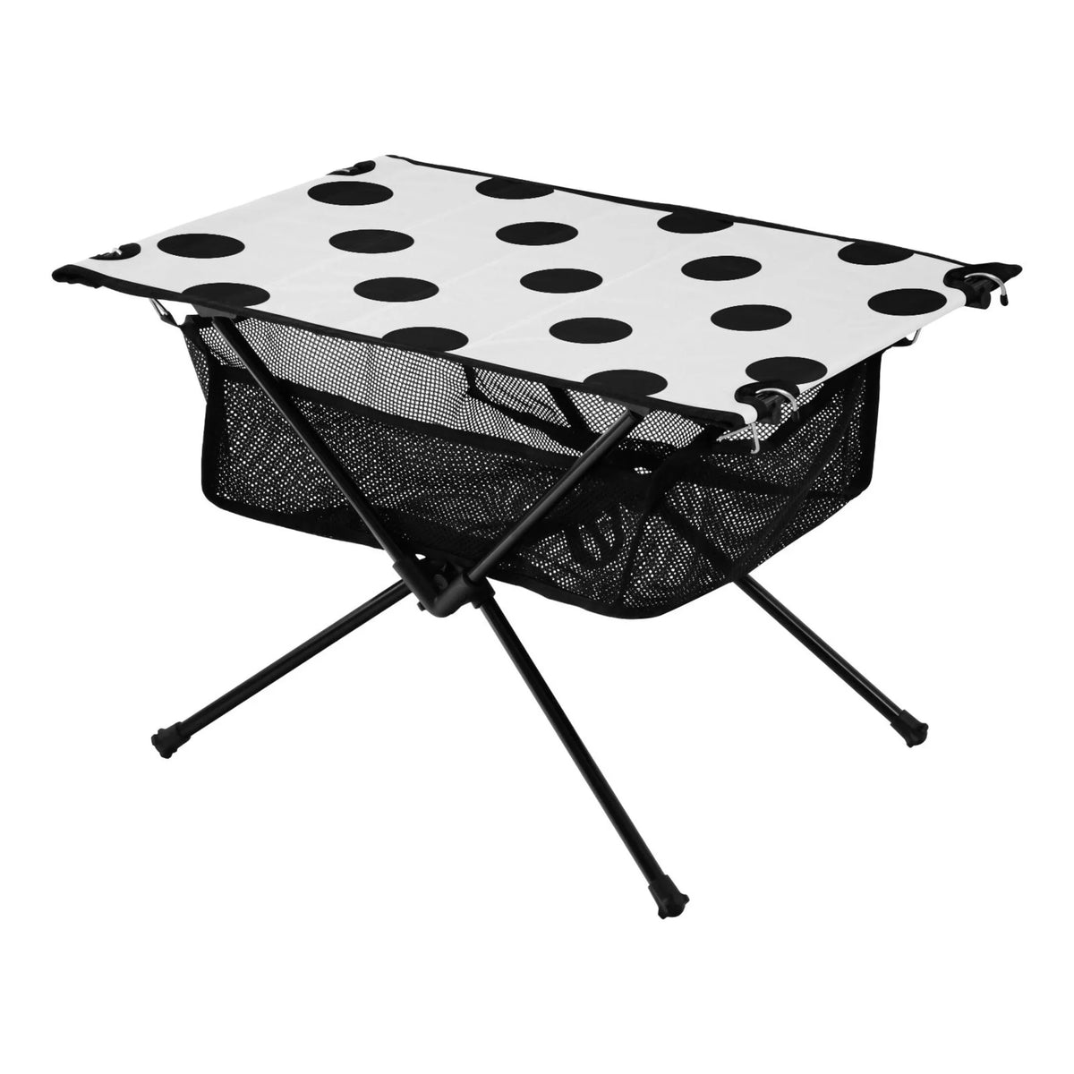 for Compact exterior Camping Table Dots Table Polka Bag Picnic Portable Fishing Beach BBQ Table Storage Foldable with Hiking Black