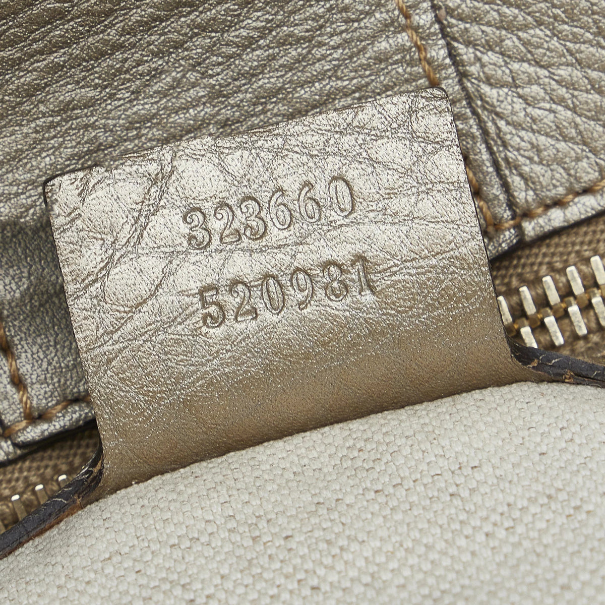 Leather Authenticated Brown Bamboo (Good) Shopper Unisex Pre-Owned Calf Medium Satchel