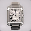 3507 Tank by Dial Watch Cartier 49mm Silver Mens Stainless Anglaise 37mm Steel