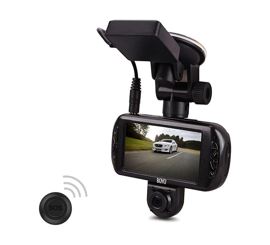 VTR217GW Recorder Cam HD BOYO Full 2-Channel - Dash