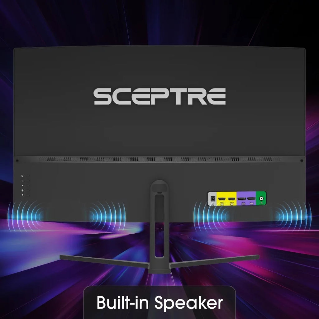 Curved Gaming DisplayPort FreeSync AMD 99% Sceptre 144Hz Speakers, Black 165Hz Machine to (C325B-185RD) 32-inch DisplayPort Build-in sRGB 240Hz HDMI up Monitor