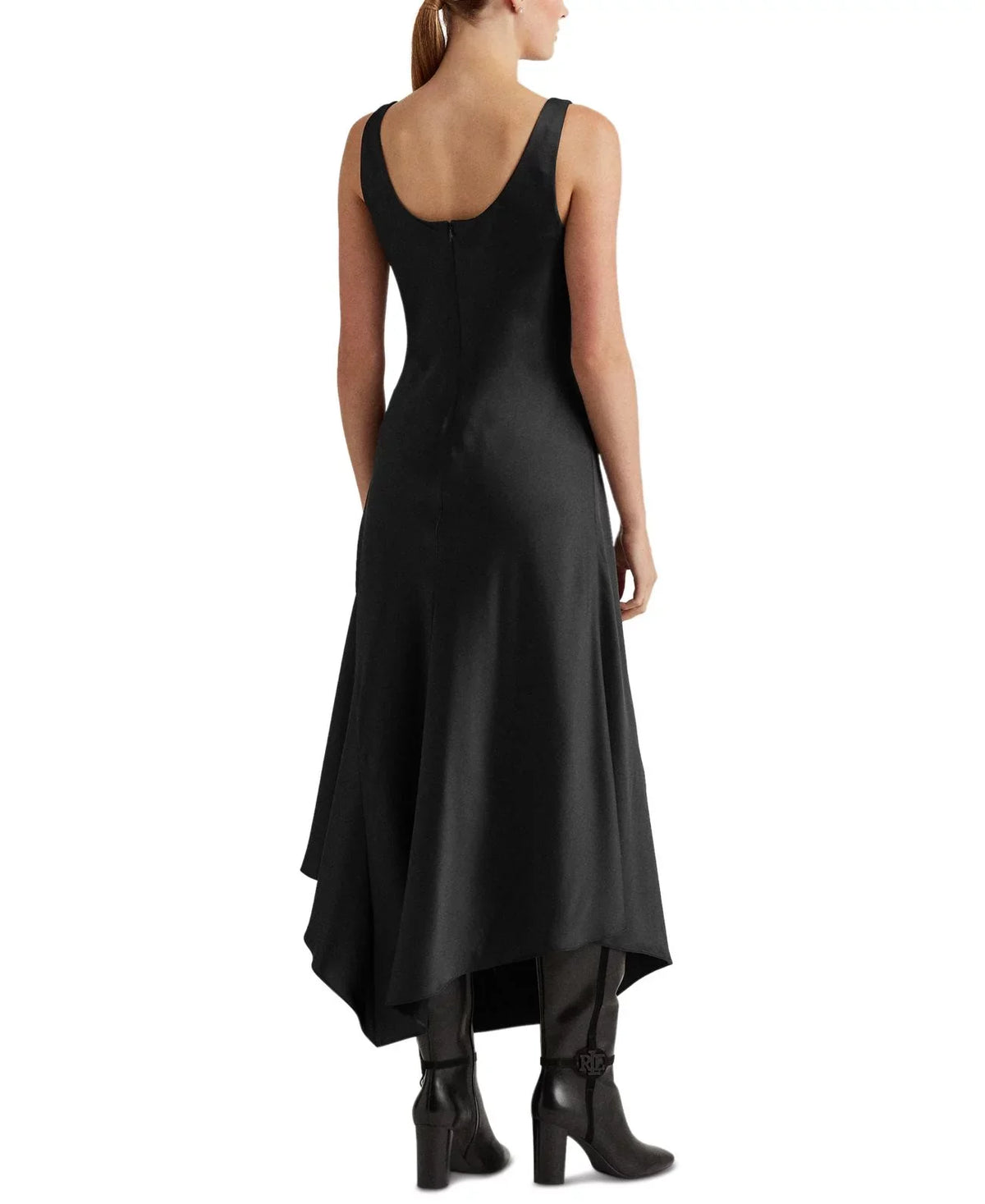 Black, Satin Lauren outfit, Lauren Charmeuse 14 Ralph