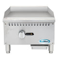 30,000 Griddle Gas BTU 18 in Natural in. Stainless-Steel 1-Burner with (KM-GG1-18M)