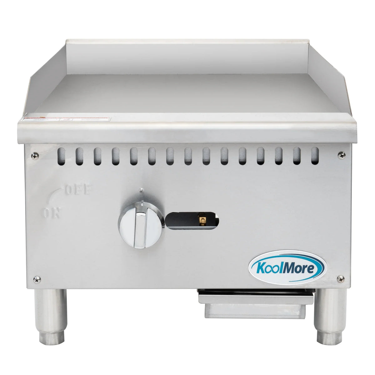 30,000 Griddle Gas BTU 18 in Natural in. Stainless-Steel 1-Burner with (KM-GG1-18M)