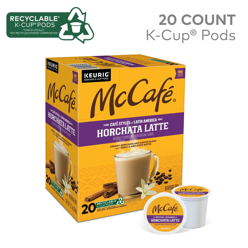 Coffee Styles Single Café 20 Horchata Latin Of Keurig Serve K-Cup Count Pods, Latte, Mccafé America