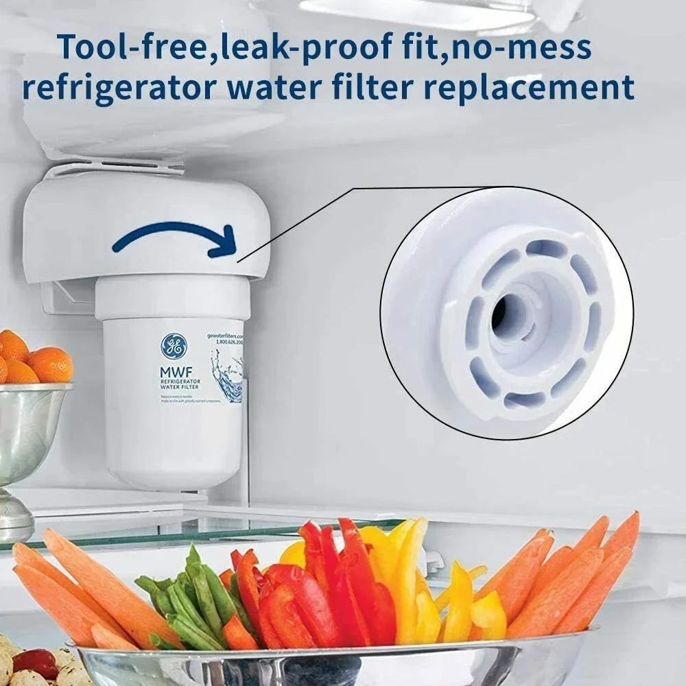Refrigerator PCS Filter Replacement GWFA MWFINT, MWFA,GWF, liquid SmartWater ,Compatible with liquid MWF, MWF for Filter MWFP, Fridge 6