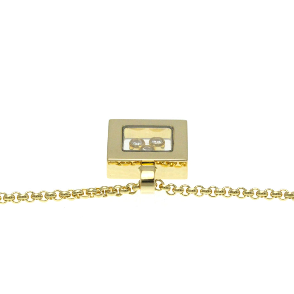 Necklace Yellow Happy Pre-Owned (Good) Fashion Necklace (Gold) Chopard Diamond Square Men,Women 79/3210 Diamonds (18K) Pendant Gold