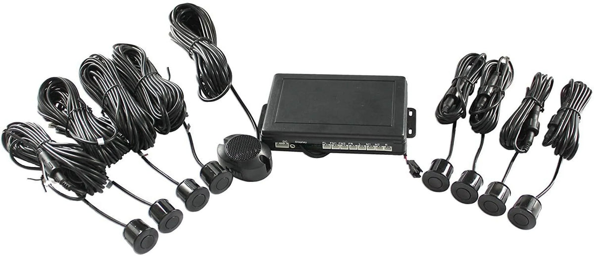 Waterproof Parking Front and Black Rear with Sensors 4 Connector, 4 Boyo VTSR220