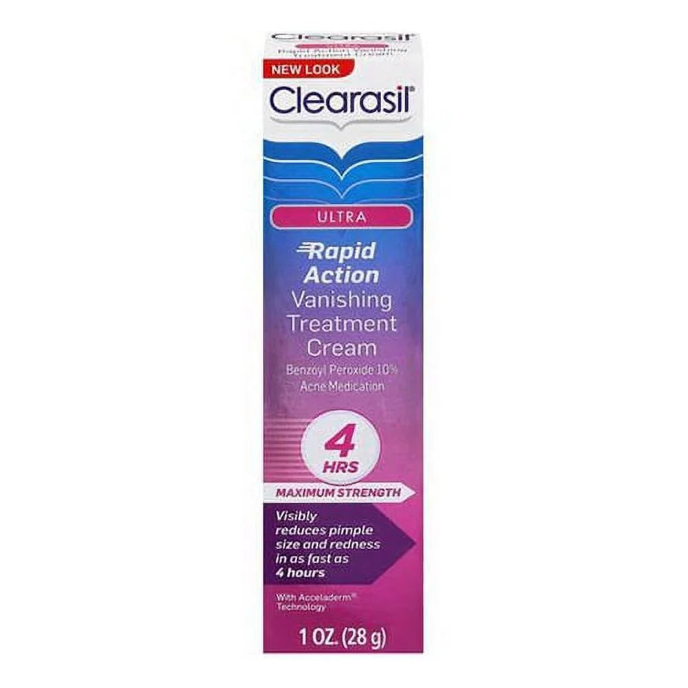 2 Treatment Skin Acne Oz, Ultra Pack Cream Clearasil - Vanishing 1 For Clearer