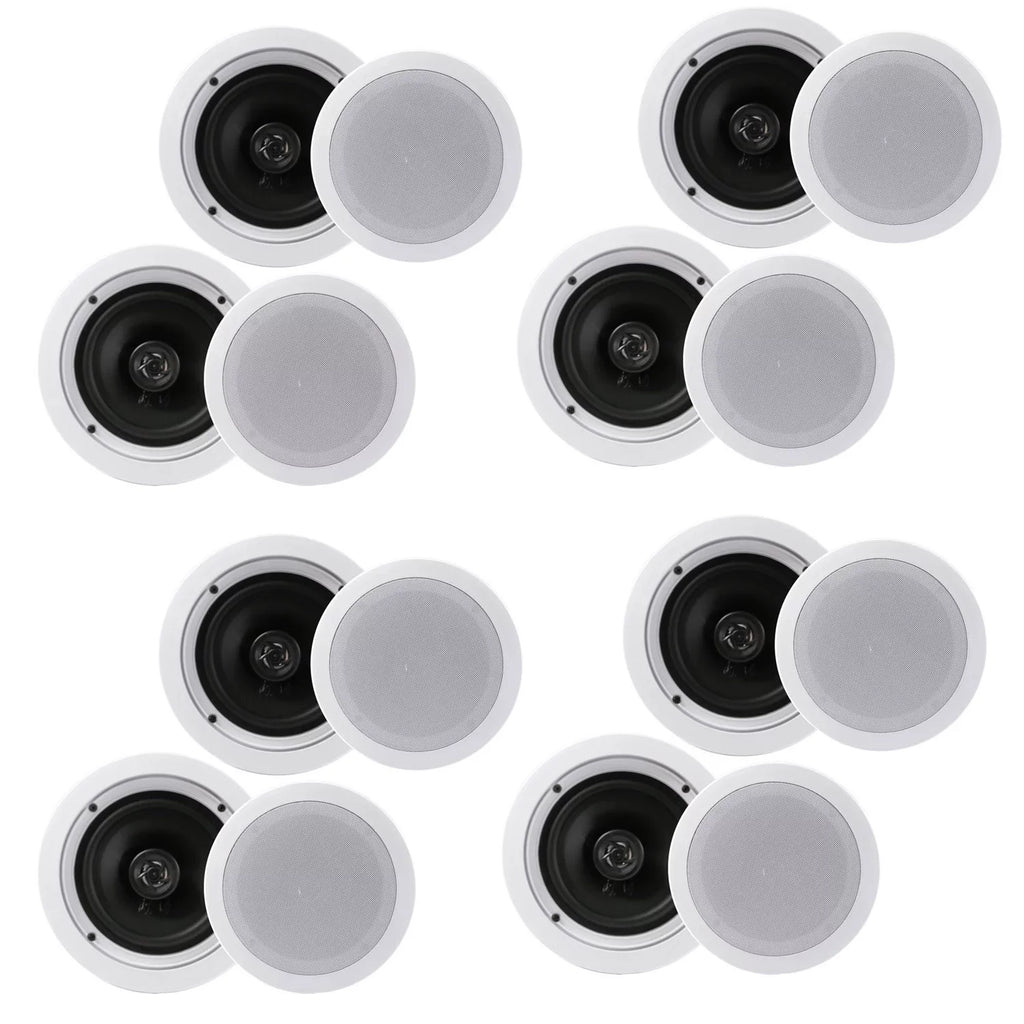 Pairs) System 6.5 Watt 2 Way Inch In Wall (4 Pyle PDIC1661RD Speaker Ceiling 200