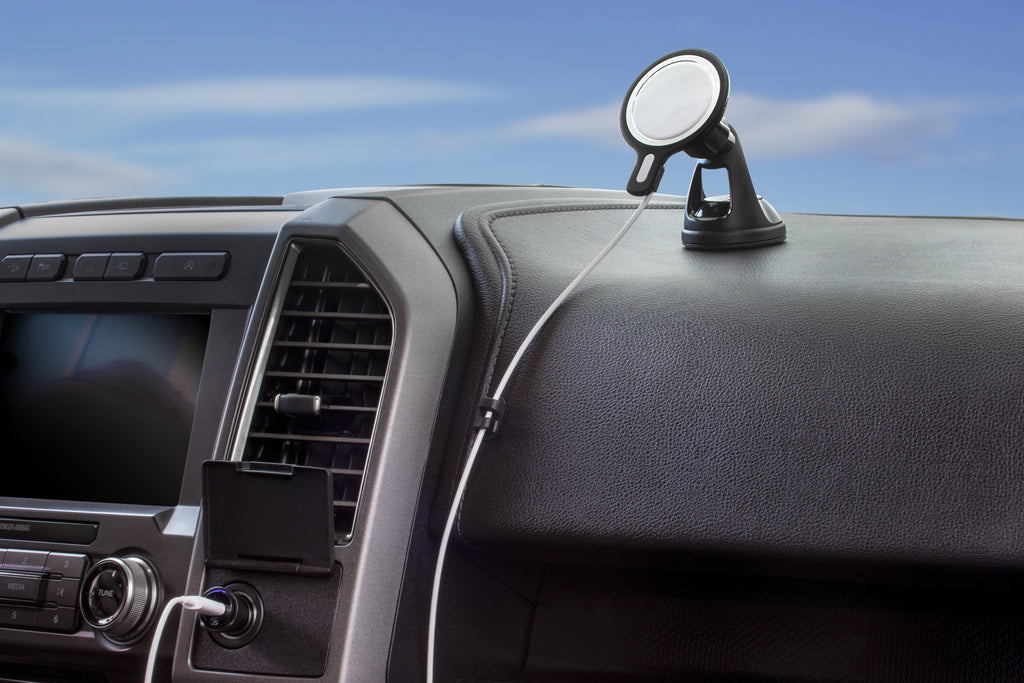 Kit MSC MagSafe Holder (MagSafe with Is MSHWDPD20-SP MagicMount Phone Charger Mount Compatible Window/Dash Chargers, NOT Black Car Included) Scosche