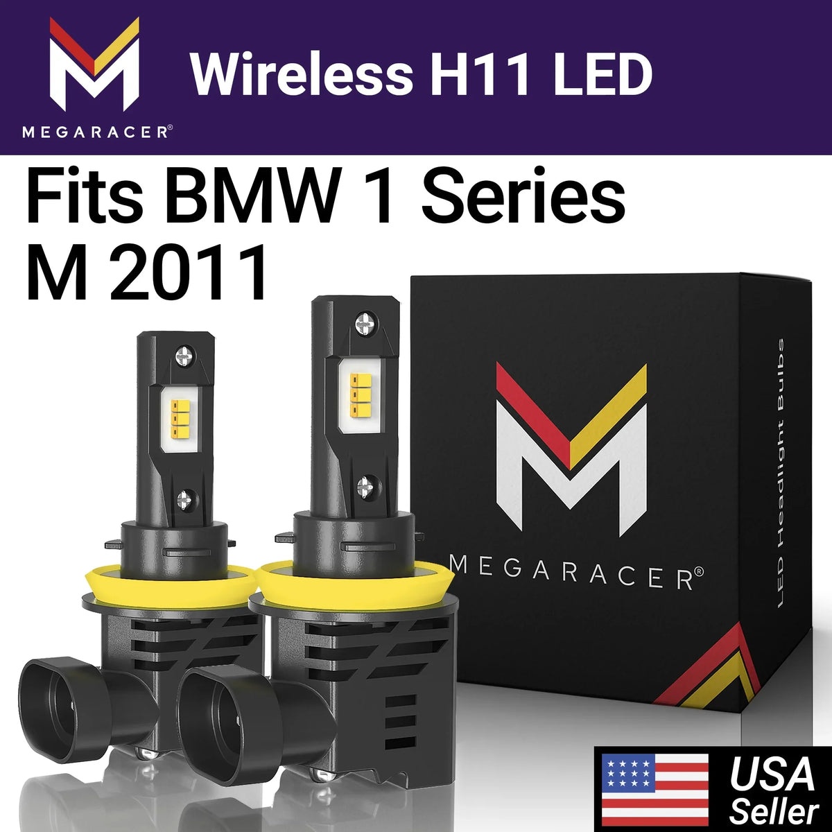 Automotive 50W Series Cool M 11 1 H9 1 12000LM Wireless H11 H16 Fog H8 Replacement Bulbs LED Headlight Racer 2011 Light Series M 12V White Mega 6500K
