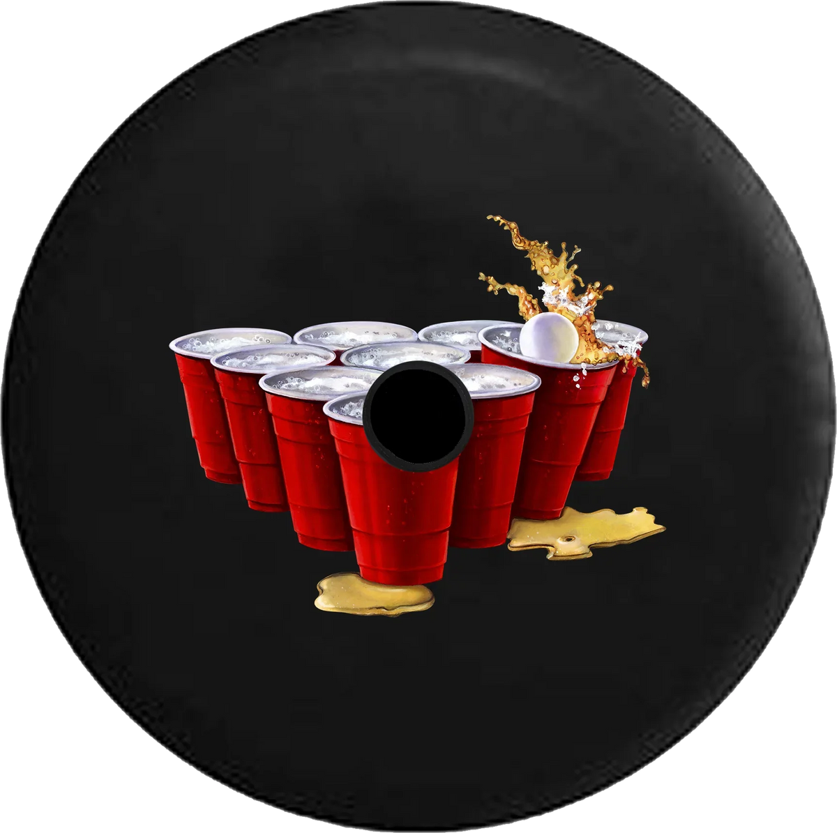 Jeep JL 2018 Beer Camera Party Cups Inch Red Cover Backup Pong 2019 for Tire Wrangler Spare Summer College 33 RV