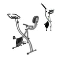 Stationary Heart Adjustment Rate and 8 in 3 of Upright Cardio Fitness Levels Exercise 1 Arm Sensor, Capacity, Bike, Recumbent Back Home 260 LBS Bike LCD workout, Cycle Folding Rest,