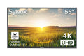 WiFi UHD SYLVOX TV, Pool High TV, Waterproof Sun Outside Brightness, exterior 4K Smart 55" Series 2000nits Restored Full Bluetooth IP55 Television Built-in APP, exterior Support (Refurbished)