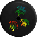 2018 2019 for Camera Turtles Spare JL Jeep 33 Tire Cover Tiedye Inch Backup RV Family Sea Pattern of Wrangler