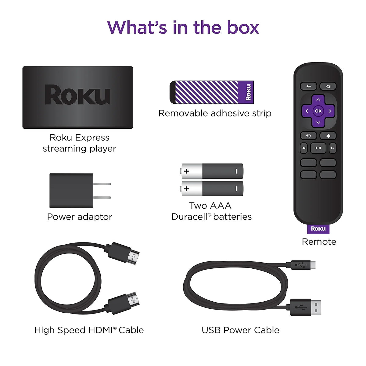 HDMI Player with Speed Remote and Simple HD High Roku Express Streaming Cable Media