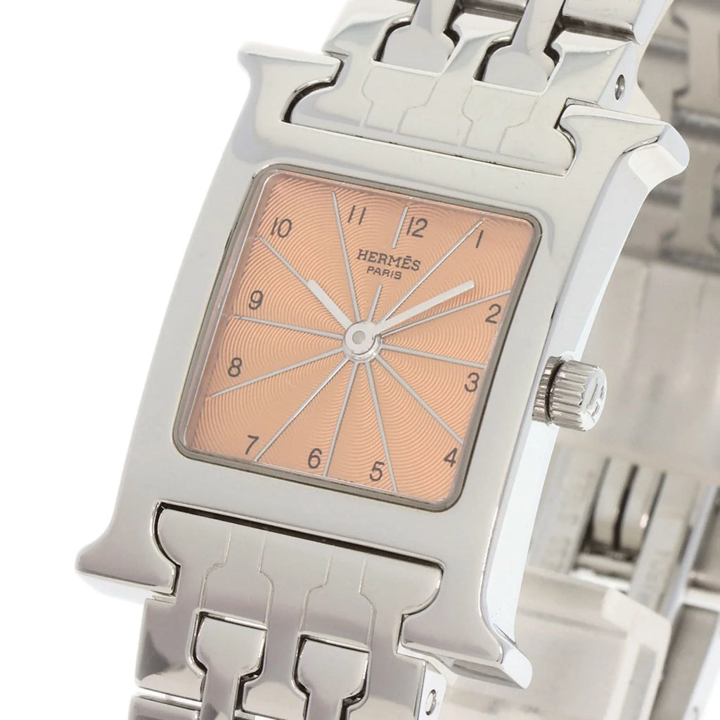 Stainless H HH1.210 Wristwatch Hermes Watch Ladies HERMES (Good) Pre-Owned Steel/SS