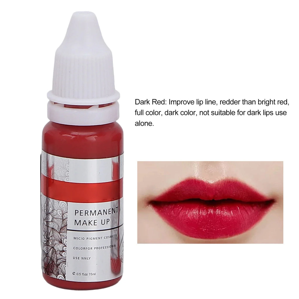 Microblading Color Ink Permanent 8pcs Tattoo Semi Lip Pigment 120ml Makeup