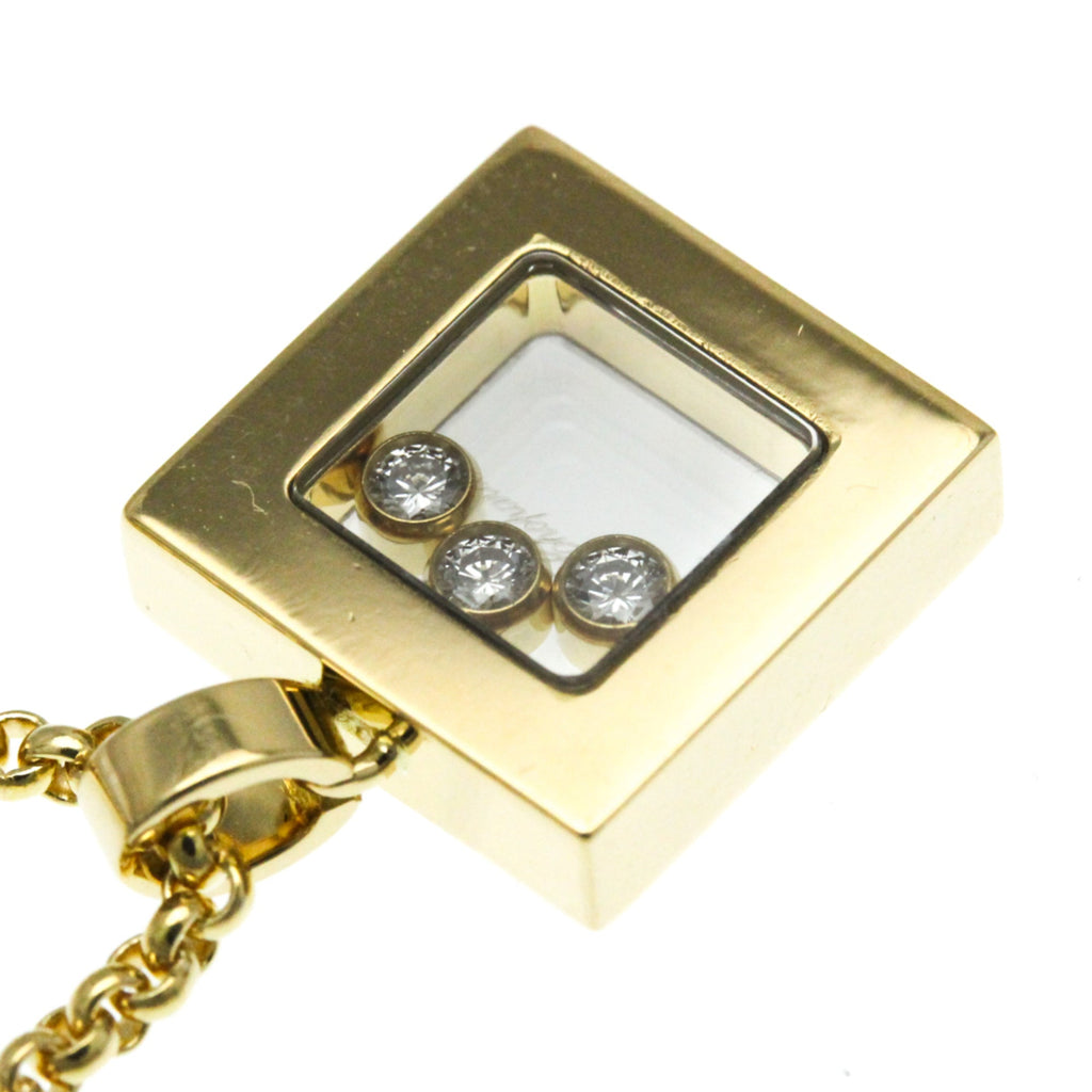 Necklace Yellow Happy Pre-Owned (Good) Fashion Necklace (Gold) Chopard Diamond Square Men,Women 79/3210 Diamonds (18K) Pendant Gold