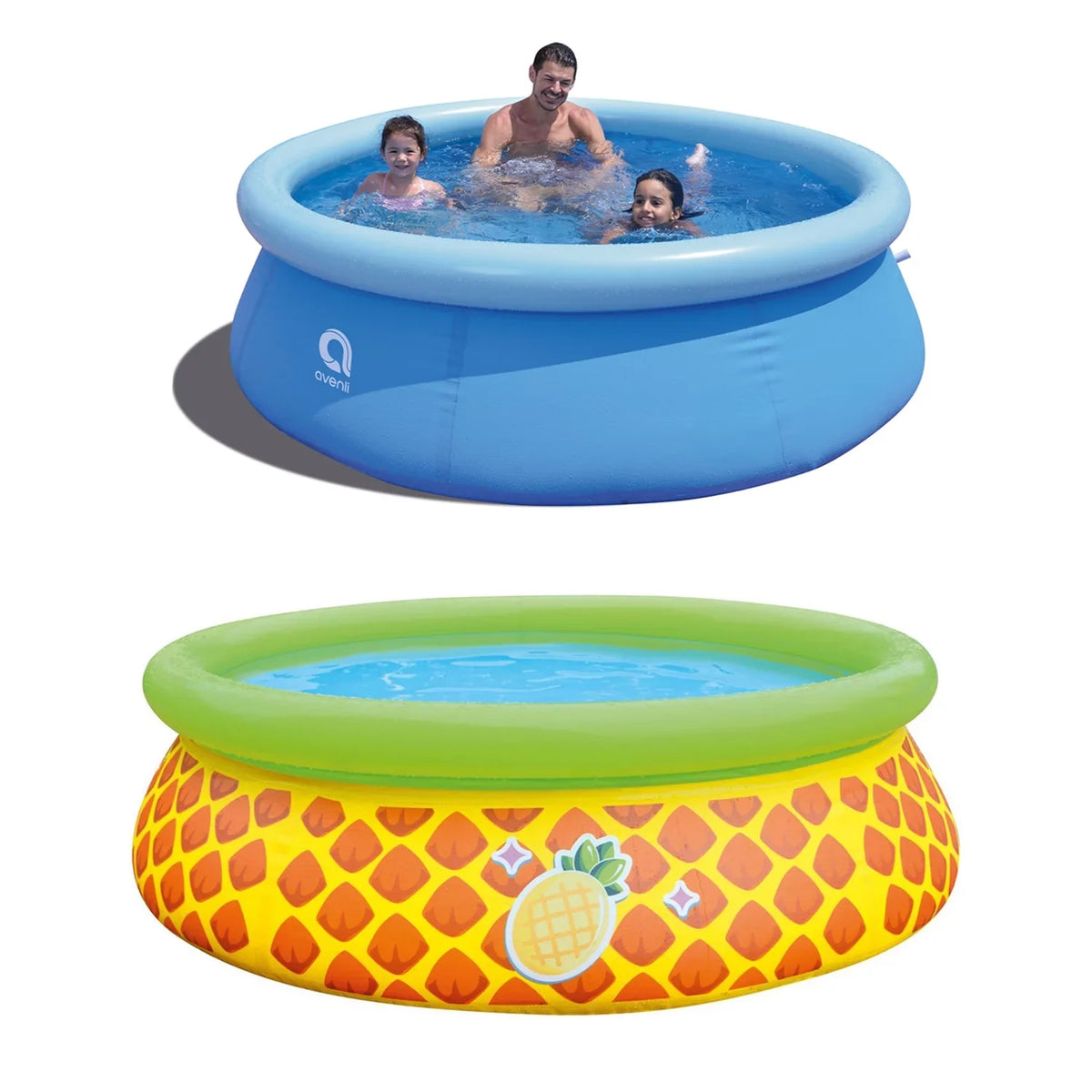 Inflatable (2) & Swimming Prompt JLeisure Set Pool Pineapple exterior