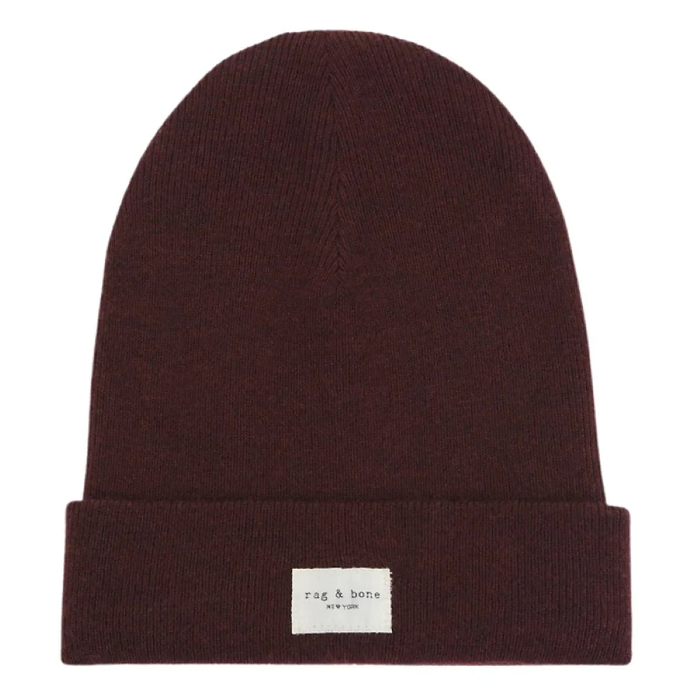 & Beanie, Burgundy Rag Addison Bone