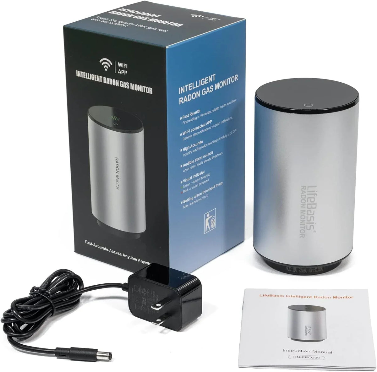 Capture Detector Radon Smart Home Levels of Monitor for Fast Radon Basis Life Fluctuating