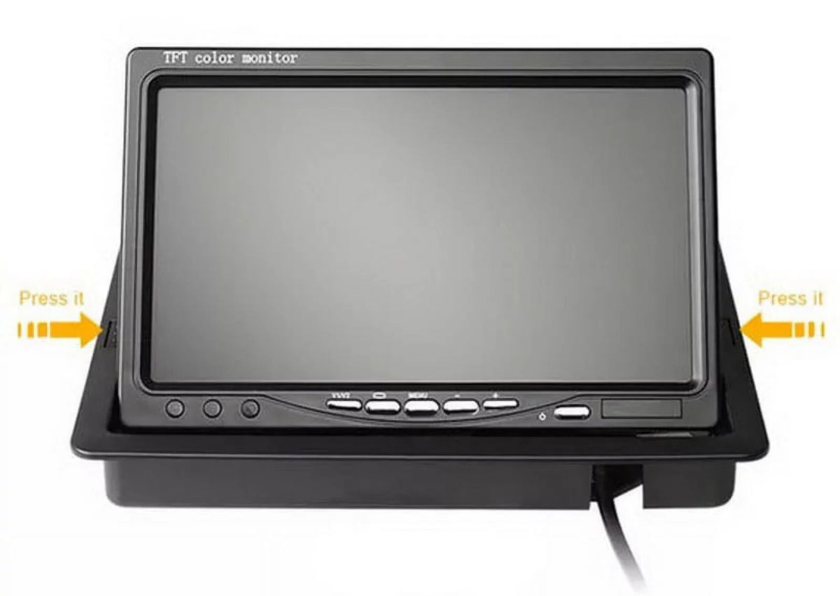 cable 18 Night parking for Monitor IR with Van LED RV system Bus reverse feet Car Vision+32 Truck TFT 12V/24V camera 7inch Car LCD