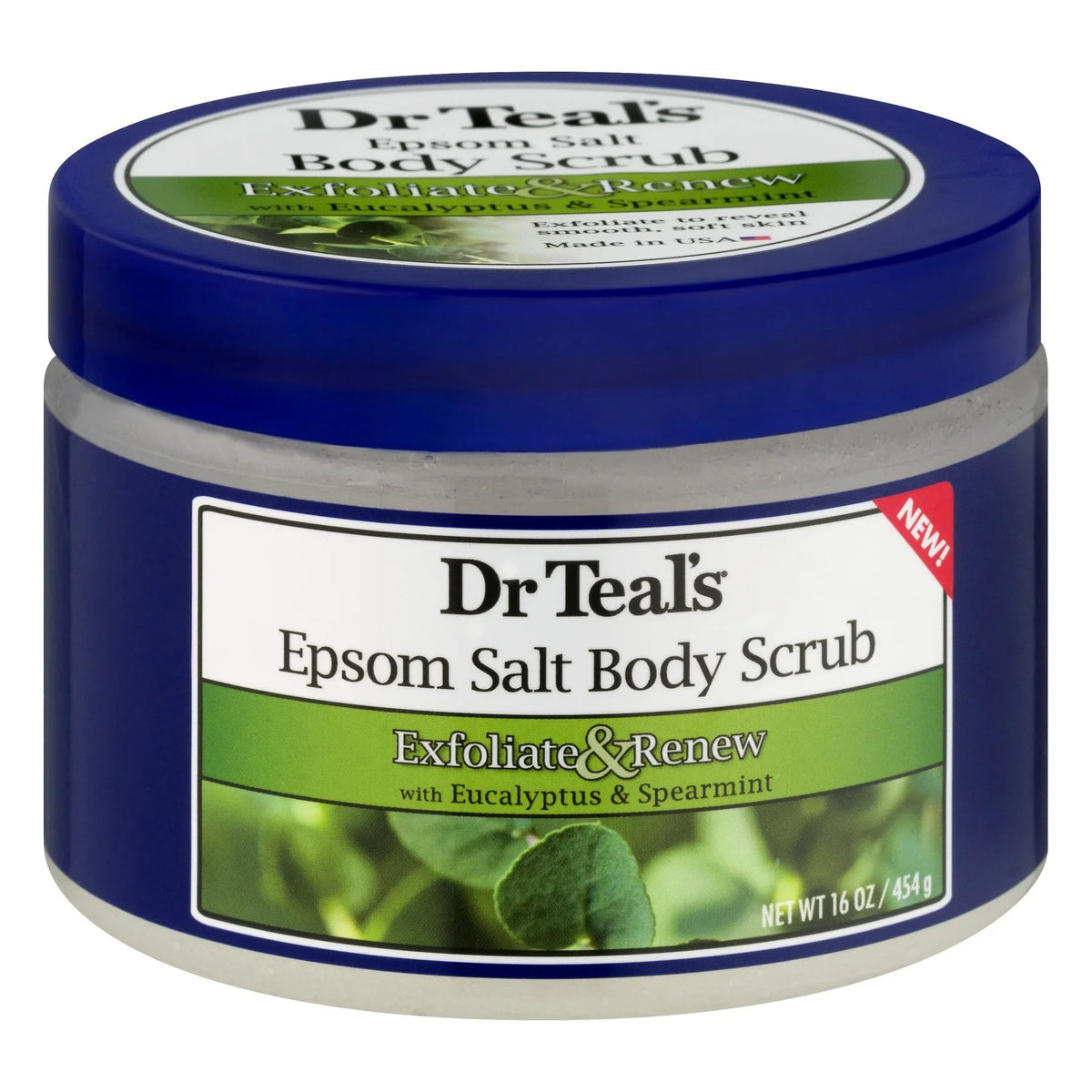 16 Scrub, of Body Exfoliate Salt Teal's Epsom & Dr 3) & Eucalyptus Spearmint Renew oz (Pack