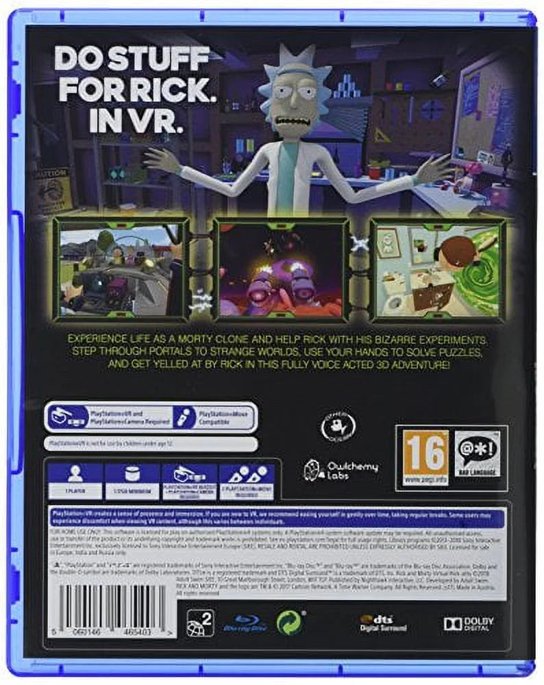 Virtual (PS4) and Rick-Ality Rick Morty