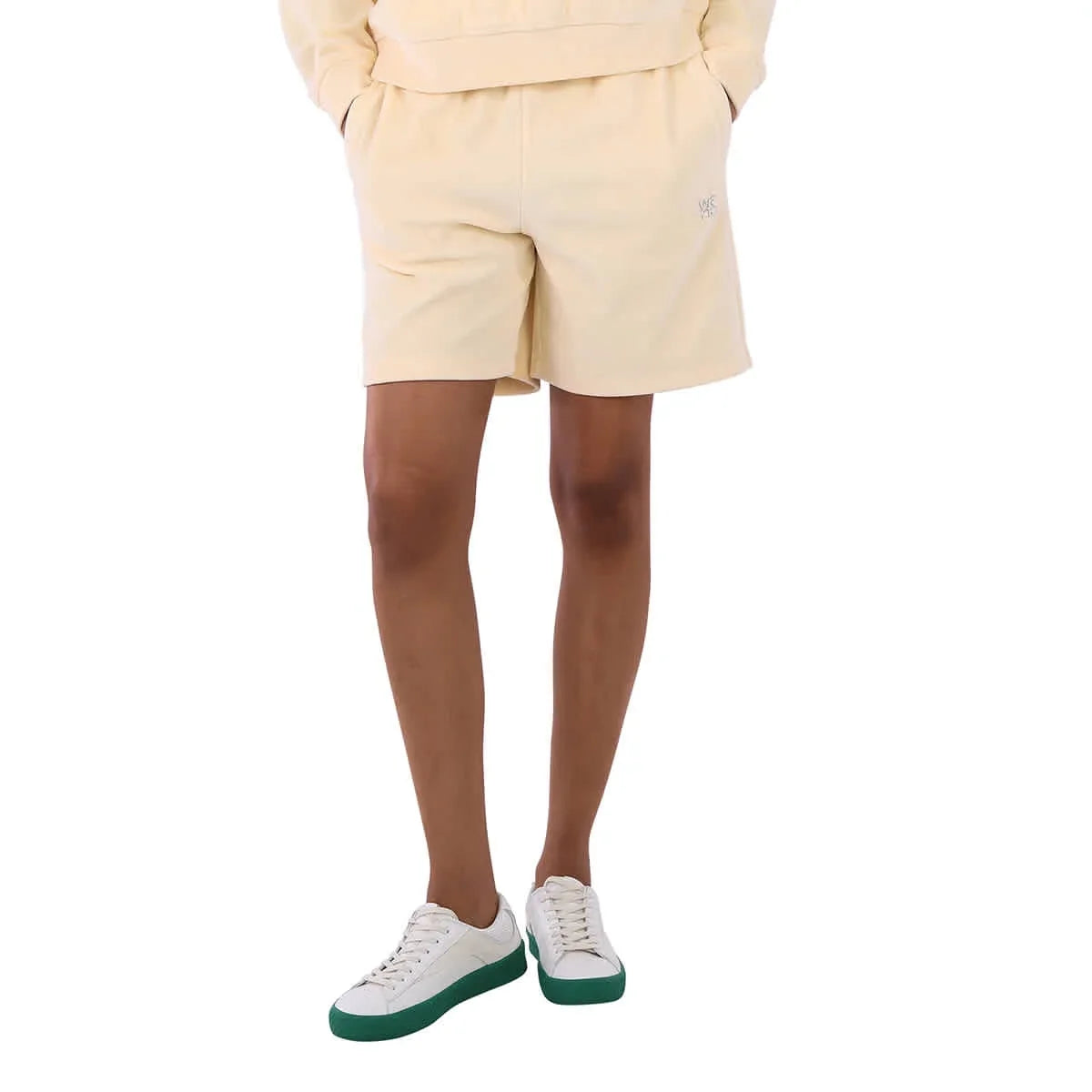 dimension Large Velvet Ladies Hotfix Logo High-Waisted Track Wang Alexander Shorts,