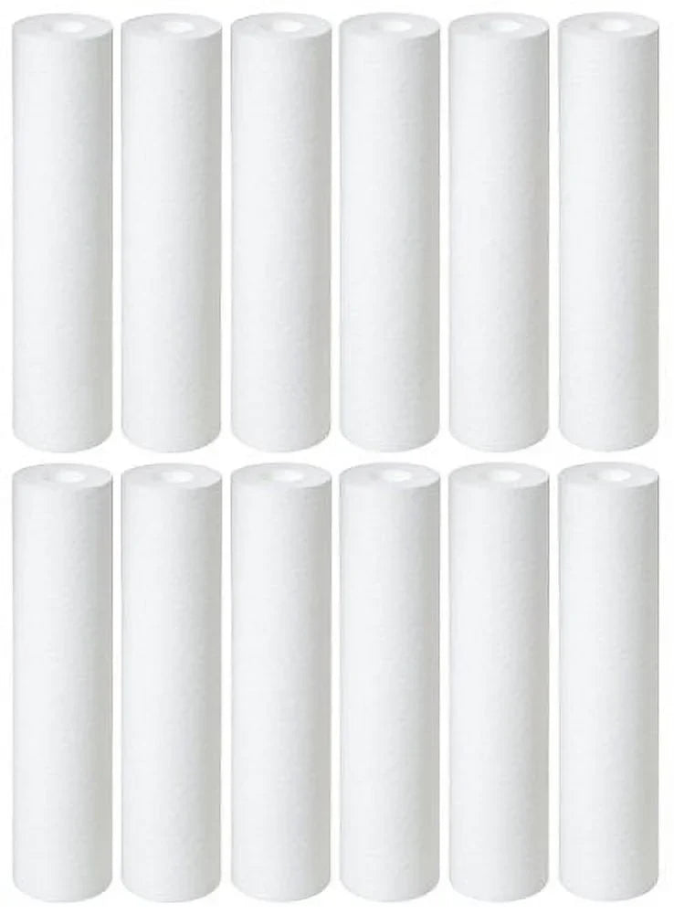 x inch by pack 12 Sediment 10" Filter 1 Micron 2.5" inch CFS