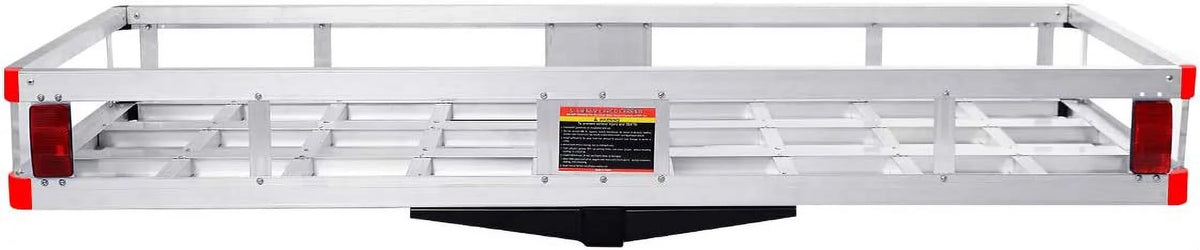 Receiver, x Vehicle Cargo Luggage Basket Car, Rack, Mount Carrier Hitch Trailer Capacity Cargo 7” 60” 22” x SUV, Fits 2” Aluminum for 500LBS Truck,