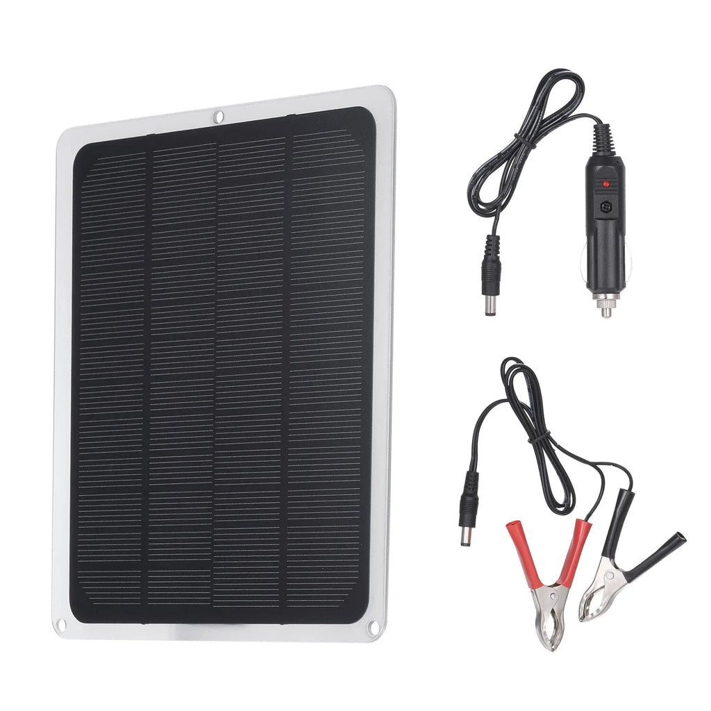 Hiking Accessories Charge Car Camping for for Solar Portable DC12V Panel Climbing Completed Fishing exterior 12V-Battery USB 10W with Port Chargers