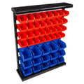 Organizer-Wall Mountable Drawers with 75-ST6079 Storage 47 Tools Rack Stalwart Container Bin Removeable for