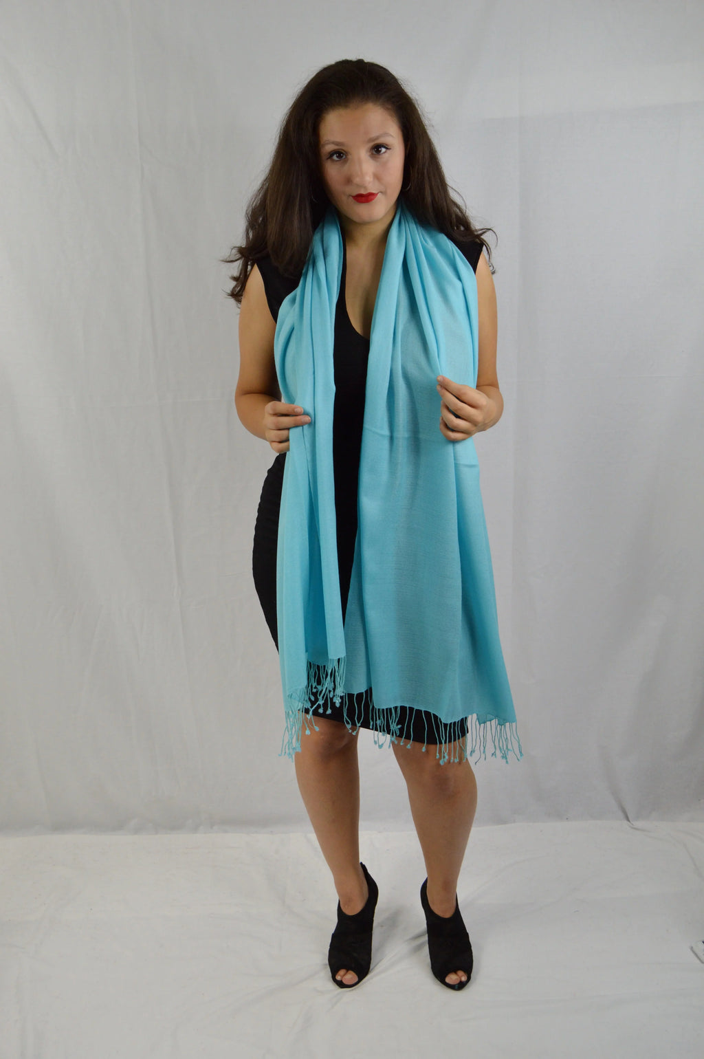 Shawl/Scarf/Scarves Pashmina Fancy Shawl/liquid Shawl/Summer Shawl/Evening Blue (Tiffany weight Regular Shawl) Shawl/Sheer Shawl/Light Shawl/Pashmina