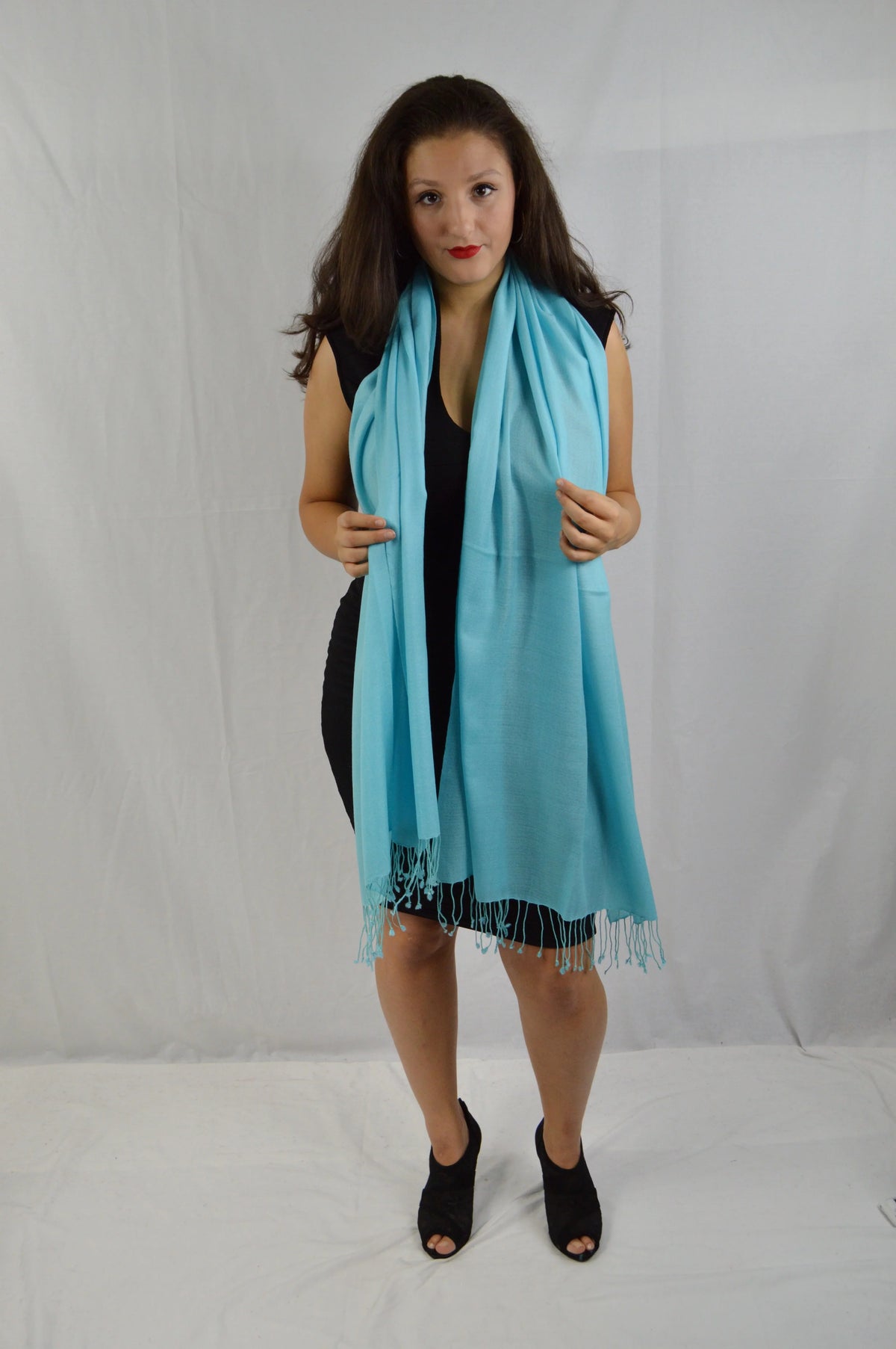 Shawl/Scarf/Scarves Pashmina Fancy Shawl/liquid Shawl/Summer Shawl/Evening Blue (Tiffany weight Regular Shawl) Shawl/Sheer Shawl/Light Shawl/Pashmina
