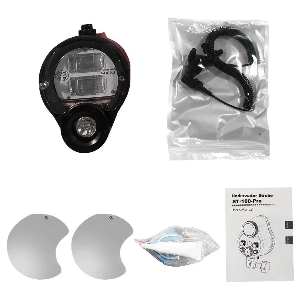 frogs With Optic lamp,Optic St-100- Dsfen 5600k Waterproof Flash With Cable 5600k 100m/328ft Sea Max. 100m/328ft Ainn Case 5600k Cable With Max. Optic Waterproof 100m/328ft Max.